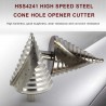 BluShine 6-60mm Large HSS Spiral Groove Step Drill Cone Drill Bit Hole Cutter