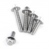 Qianmei Stainless Steel Hex Flange Screws Cap Washer Head Bolts Fastener (M6*35)