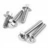 Qianmei Stainless Steel Hex Flange Screws Cap Washer Head Bolts Fastener (M6*35)