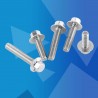 Qianmei Stainless Steel Hex Flange Screws Cap Washer Head Bolts Fastener (M6*35)