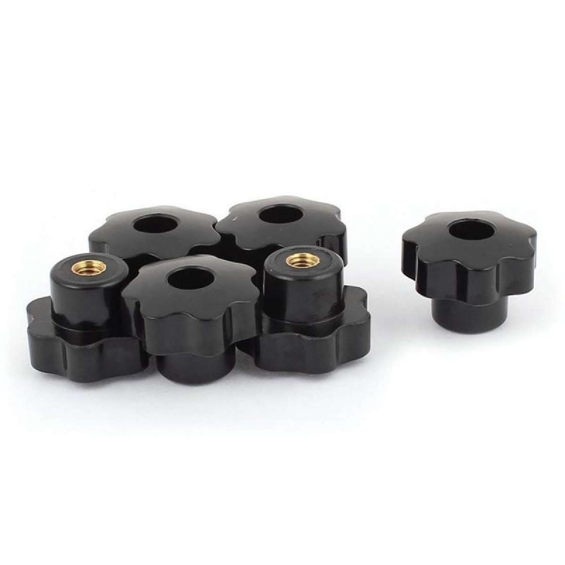 Machinery Latche Knurled Clamping Nuts Knob Grip M8 Female Thread 6pcs