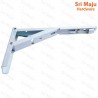 MAJU Folding Wall Shelf L Bracket with Spring Wall Mount Rack Support Iron L