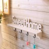 Creative letter hook wall hanging finishing key hook clothes hook storage fashion wall hook wall decoration frame white