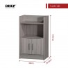 DHEP Furniture Office/ Study Storage Shelf (Grey Line)