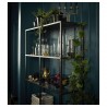 Vittsjo Shelving Unit Black-Brown Glass 100X175 Cm