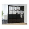 Kallax Shelving Unit Black-Brown 147X147 Cm