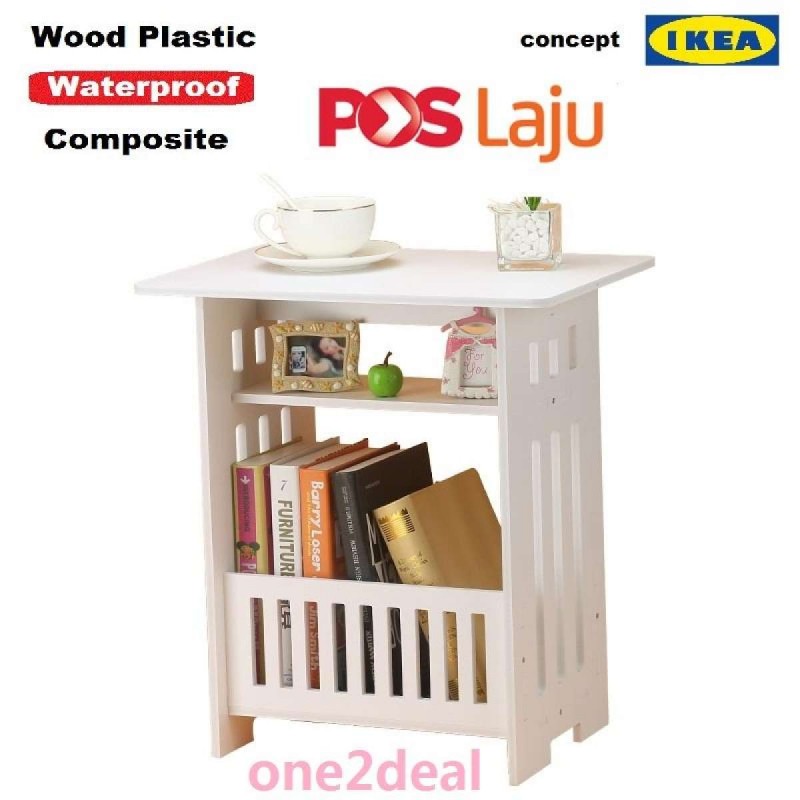 White WPC board Storage Cabinet Shelf waterproof mildew proof