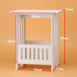 White WPC board Storage Cabinet Shelf waterproof mildew proof