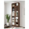 Billy / Oxberg Bookcase Brown Ash Veneer 80X237X30 Cm