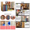 Portable Table DIY Wooden Book Shelf Bookcase Student Office Desk Storage Rack