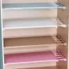 Plastic Wardrobe Closet Storage Shelf Cabinet Stretchable Layered Partition Rack