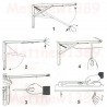 8 inch Folding Metal Shelf Bracket