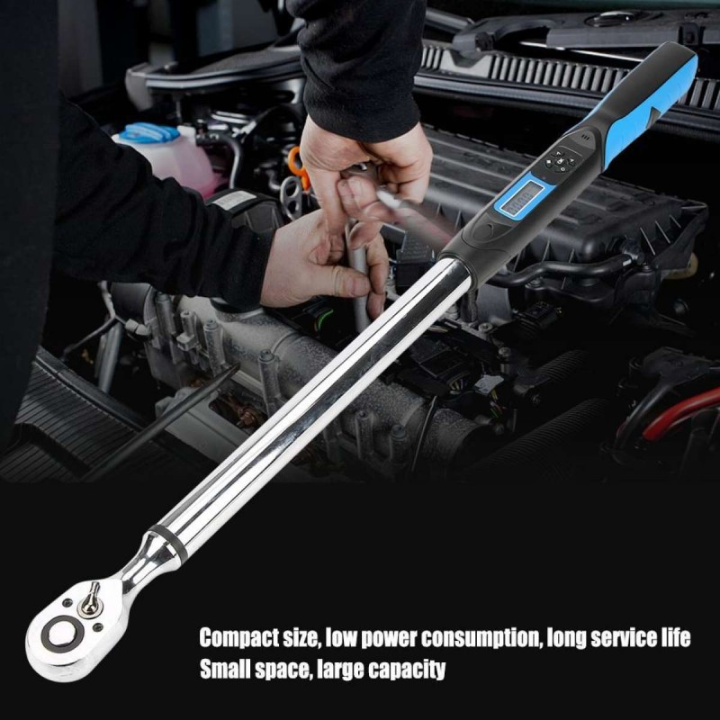 【1pcs Free Shipping】340N.m 1/2'' Digital High Accuracy Torsion Bidirectional Ratchet Head Electronic Wrench