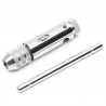 Adjustable M3-M8 Steel T-Handle Ratchet Wrench Tapping Threading Tool with Sliver Hand Screw Tap