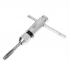 Adjustable M3-M8 Steel T-Handle Ratchet Wrench Tapping Threading Tool with Sliver Hand Screw Tap