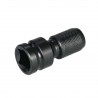 1/2" Square to 1/4" Hex Shank Socket Adapter Quick Release Chuck Converter for Impact and Ratchet Wrench