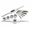 12Pcs/Set Metric Adjustable Taps Dies Wrench Handle Tap And Die Kit M3-M12 Screws