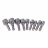 9pcs/set 5mm-13mm 1/4inch DIY Hex Shank Socket Sleeve Nozzles Nut Driver Bit Set Drill Bit Adapter for Woodworking Power Tool