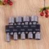 9pcs/set 5mm-13mm 1/4inch DIY Hex Shank Socket Sleeve Nozzles Nut Driver Bit Set Drill Bit Adapter for Woodworking Power Tool