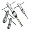 Ratchet Tap Wrench 2pc Set Reversible Tap and Die M3 - M8 M5 - M12 T Bar