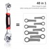 48 In 1 Multipurpose Bolt Wrench 360 Degree Rotation Spanner Universal Wrench