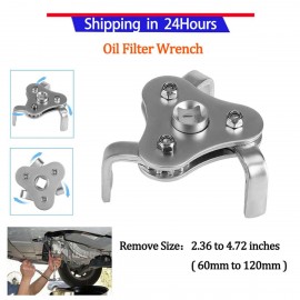 【Restore original price after 3 days RM23.9】Car Truck Adjustable Two Way Oil Filter Key Wrench Tool with 3 Jaw Repair Removal Tool