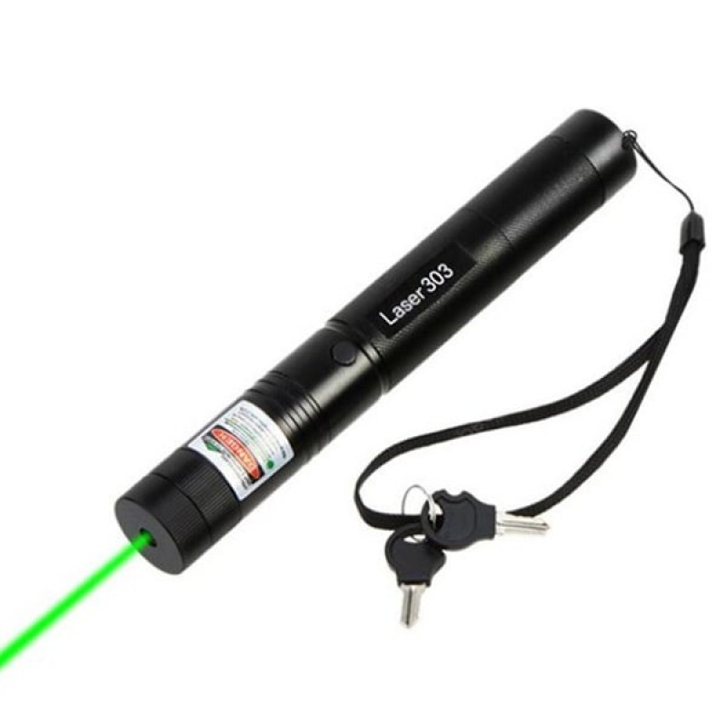 Starry Pattern Green Laser Light Portable Flashlight