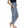 Asymmetrical Pockets Solid Color Pencil Pants