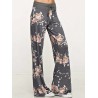 Casual Loose Flower Printed Women Pants