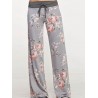 Casual Loose Flower Printed Women Pants