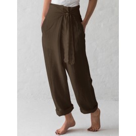 High Waist Casual Harem Wide Leg Baggy Pants