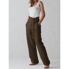 High Waist Casual Harem Wide Leg Baggy Pants