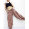 Women Solid Color Loose Wide Leg Yoga Harem Pants