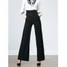 Black High Waist Wide Leg Flare Pants