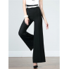 Black High Waist Wide Leg Flare Pants