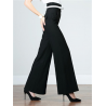 Black High Waist Wide Leg Flare Pants