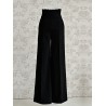 Black High Waist Wide Leg Flare Pants