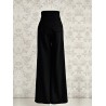 Black High Waist Wide Leg Flare Pants