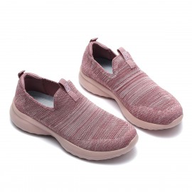 Women Outdoor Walking Slip On Knit Sneakers