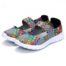 Women Casual Light Knitting Sport Health Breathable Flat Shoes