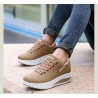 Women Sneakers Artificial Leather Breathable Sports Shoes Thick Soles Platform Shoes