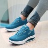 Women Sneakers Artificial Leather Breathable Sports Shoes Thick Soles Platform Shoes