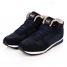 Large Size Lace Up Warm Wool Lining Round Toe Snow Casual Shoes