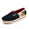 Women Chic Shoes Breathable Summer Casual Shoes Slip-on Platform Canvas