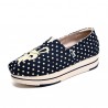 Women Casual Shoes Chic Platform Canvas Slip On Colorful Shoes