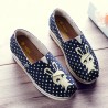 Women Casual Shoes Chic Platform Canvas Slip On Colorful Shoes