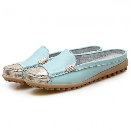 Color Match Slip On Round Toe Casual Flats Loafers