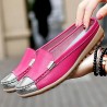 Color Match Slip On Round Toe Casual Flats Loafers