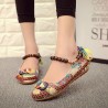 SOCOFY Size 5-11 Women Casual Flats Beading Round Toe Colorful Comfortable Flats Loafers Shoes