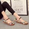 SOCOFY Size 5-11 Women Casual Flats Beading Round Toe Colorful Comfortable Flats Loafers Shoes